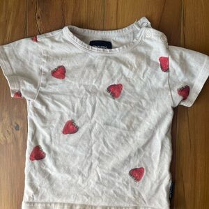 Strawberry Print Kids Shirt